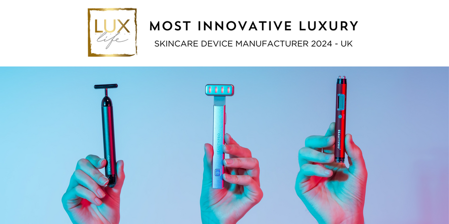 BEAUTYPRO honoured as the "Most Innovative Luxury Skincare Device Manufacturer 2024 - UK" in LUXlife Magazine's annual Leaders in Luxury Awards
