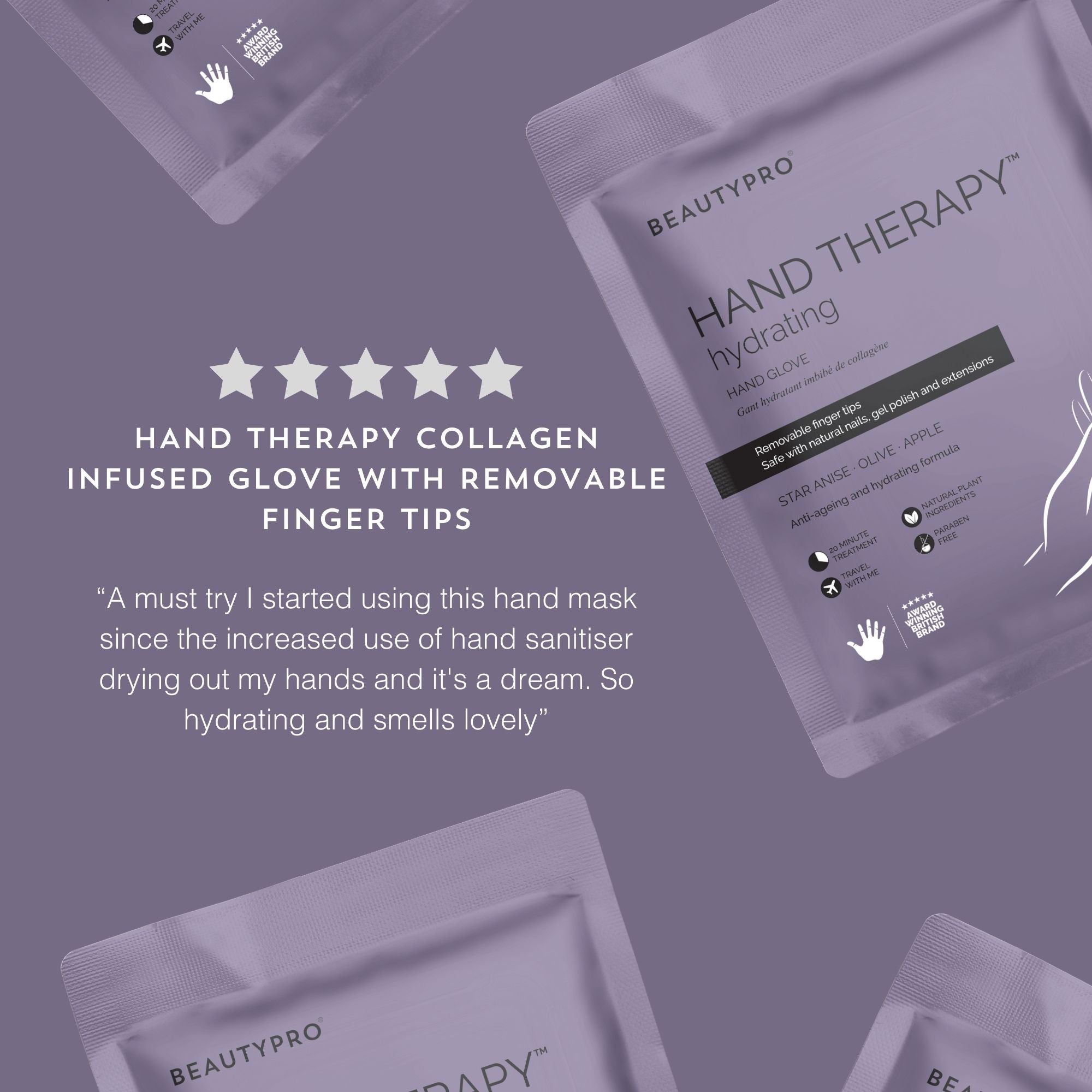 HAND THERAPY Glove with Removable Finger Tips