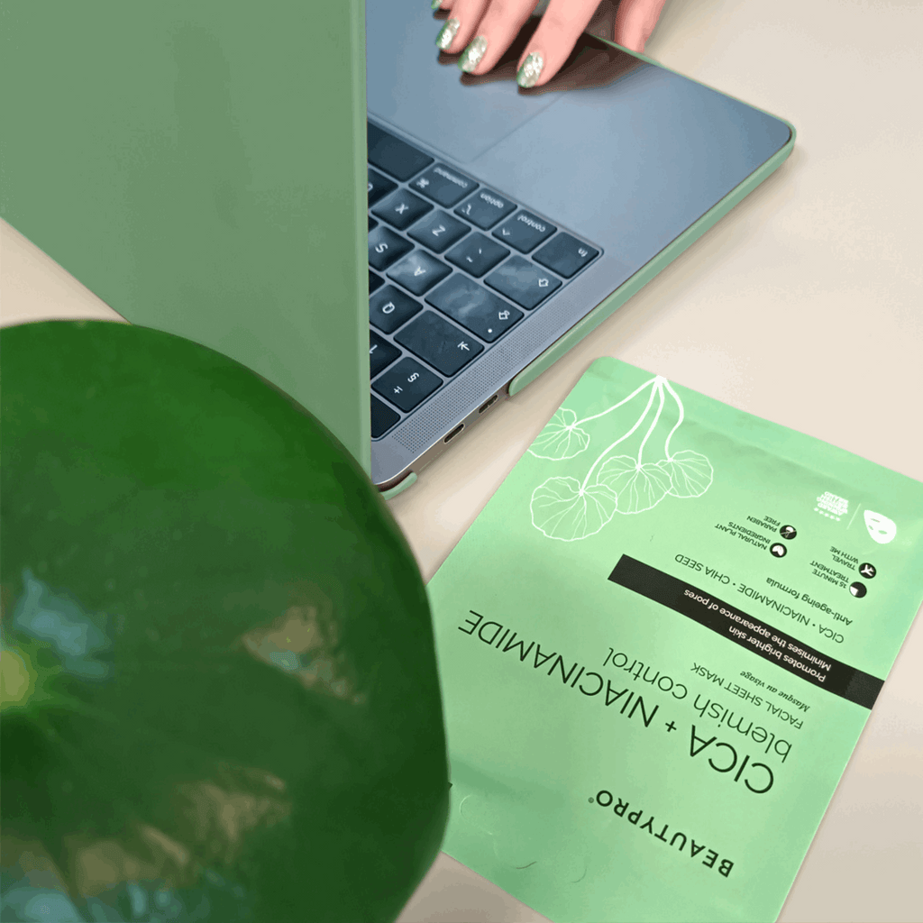 CICA + NIACINAMIDE Facial Sheet Mask - 100% Biodegradable