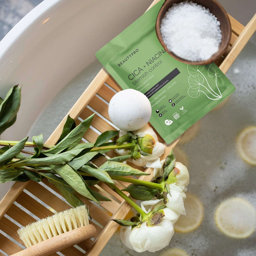 CICA + NIACINAMIDE Facial Sheet Mask - 100% Biodegradable