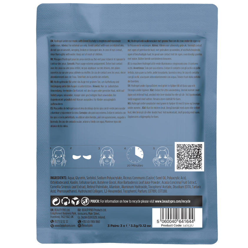 BeautyPro Eye Therapy Under Eye Mask with Collagen and Green Tea