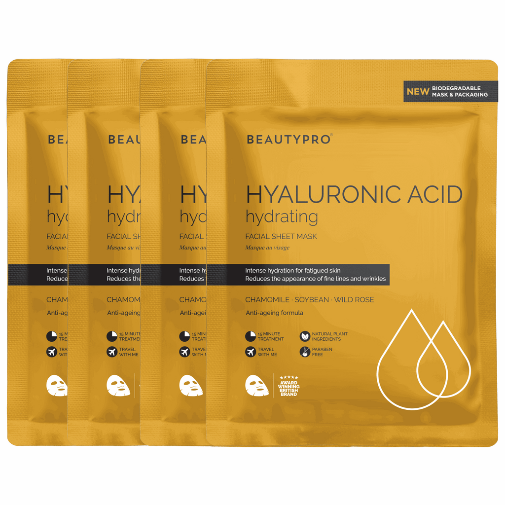 HYALURONIC ACID Hydrating Facial Sheet Mask - 100% Biodegradable