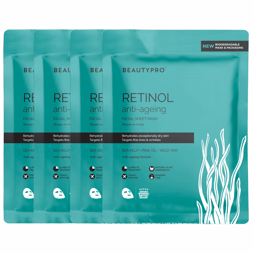 RETINOL Anti-Ageing Facial Sheet Mask  - 100% Biodegradable